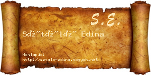 Sétáló Edina névjegykártya